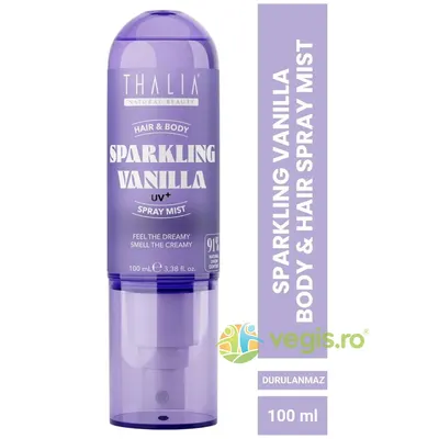 Spray Parfumat pentru Par si Corp cu filtru UV Sparkling Vanilla 100ml