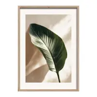 Tablou cu ramă imprimat 50x70 cm Strelizia Leaf – Styler
