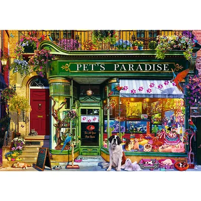 Puzzle 1000 piese - Tea Time - Paradisul animalelor