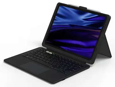 Husă cu tastatură pentru tabletă ZAGG - Pro Keys 2, iPad Pro 13'', negru