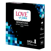 Love Plus prezervative 3 buc Sensation