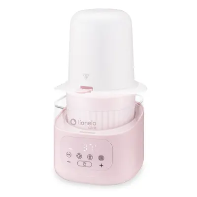 Incalzitor biberoane si sterilizator, Lionelo, ThermUp 4.0, Recipient detasabil, 400 W, 6 moduri de functionare, Functie sterilizare si decongelare, Termostat integrat, Lumina de noapte, Panou tactil, Oprire automata, Placa din otel inoxidabil, Roz