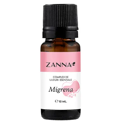 Complex de uleiuri esentiale Migrena, 10ml, Zanna