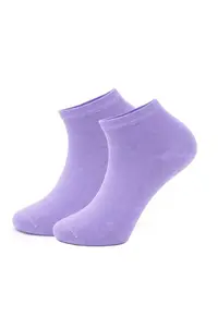 Sosete scurte uni bumbac femei - SDGW55ALB - - Lila
