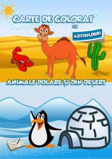 Carte de colorat cu abțibilduri