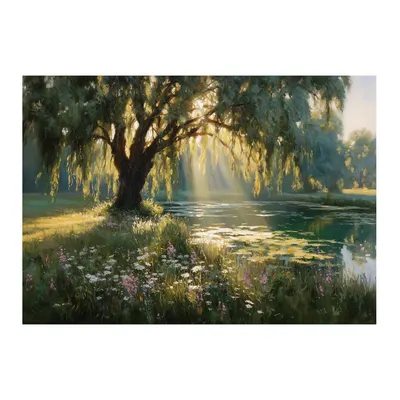 Tablou 113x85 cm Sunlit Willow – Styler