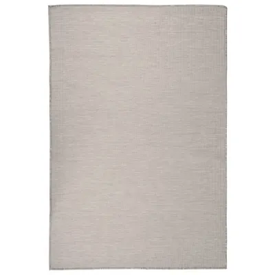 vidaXL Covor de exterior, gri deschis, 120x170 cm, țesătură plată