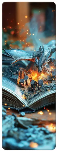 Separator de cărți 3D Simetro Books - Dragon