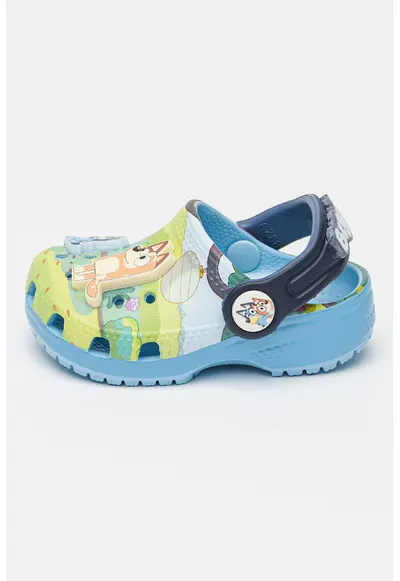 Saboti cu model slingback - Verde/Albastru deschis