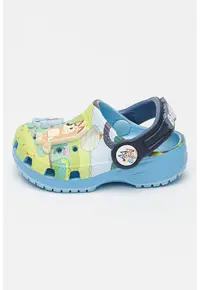Saboti cu model slingback - Verde/Albastru deschis