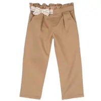 Pantaloni copii Chicco din satin, maro cu albastru, 08995-66MC