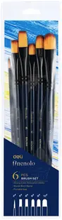 Set pensule pentru pictură Deli Finenolo - EC278, 6 bucăți