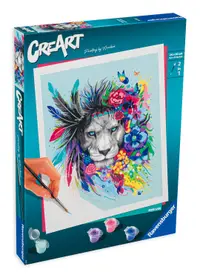 Set de pictură pe număr Ravensburger CreArt - Leu
