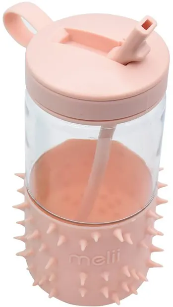 Sticlă de apă Melii - Spikey, roz, 503 ml