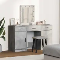 vidaXL Masă de Machiaj Gri 50 x 41 x 135 cm Lemn prelucrat