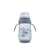 Biberon anticurgere cu toarte si gat larg, 6 luni+, 250 ml, My Friend, Cameo Blue