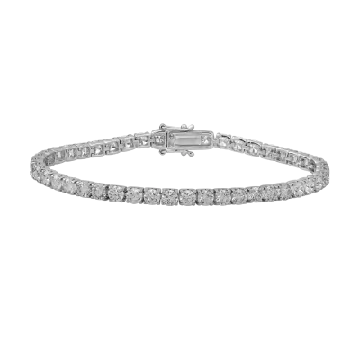 Bratara din aur alb cu diamante de 8ct