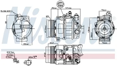 Compresor Ac Clima Mercedes Unimog, C (cl203), C T-Model (s203), C T-Model (s204), C (w203), C (w204), Clc (cl203), Clk (a209), Clk (c209), Cls (c219), E T-Model (s211) 1.8-6.4d Dupa 1994