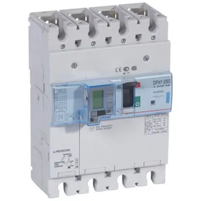 Disjunctor compact in carcasa turnata cu modul diferential electronic - DPX³ 250 - Icu 70 kA - 400 V~ - 4P - 200 A