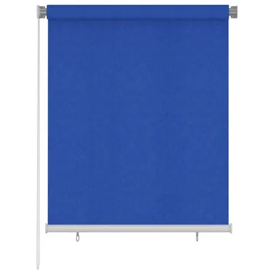 vidaXL Jaluzea rulantă de exterior 125 (l) x 140 (î) cm, albastru, HDPE