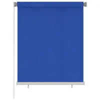 vidaXL Jaluzea rulantă de exterior 125 (l) x 140 (î) cm, albastru, HDPE