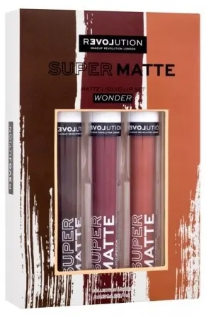 Relove by Revolution Set de ruj lichid mat Supermatte Wonder, 3 x 4 ml