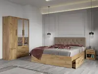 Set dormitor complet Stejar Auriu - Madrid - C03