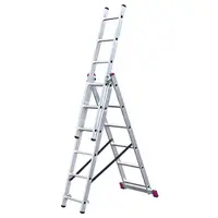 Scara multifunctionala din aluminiu Corda cu functie de egalizare, 3x6 trepte