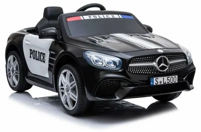 Mașină electrică Chipolino - Mercedes SL500 Police, neagră