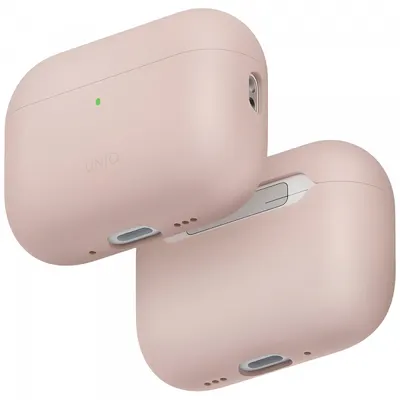 Husa UNIQ Lino pentru Apple AirPods Pro 3, Roz