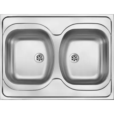Chiuveta bucatarie inox doua cuve crom leinen Deante Tango 201