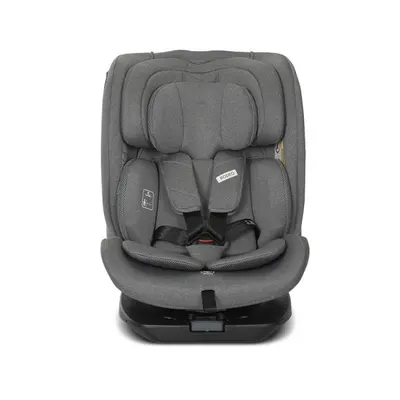 Scaun auto pentru copii Lorelli Rodeo Grey i-Size, isofix, rotativ, protectie SPS la impact lateral, 0 luni-12 ani, 40-150 cm
