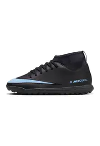 Pantofi mid-high Jr. Mercurial Superfly 10 Club cu imprimeu logo - pentru fotbal - Negru/Albastru glaciar