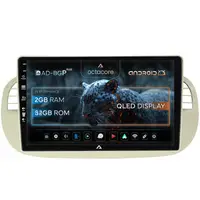 Navigatie Fiat 500 (2007-2014), Android, P-Octacore 2GB RAM + 32GB ROM, 9 Inch - AD-BGP9002+AD-BGRKIT362V2