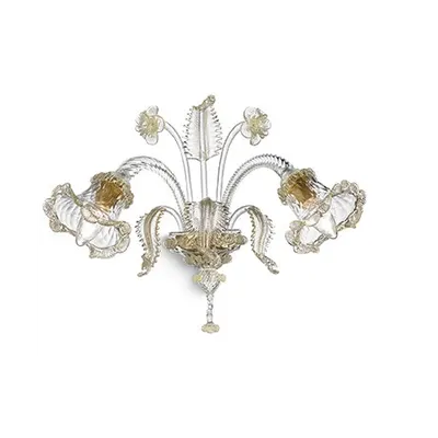 aplica Rialto, 2 becuri, dulie E14, L:410 mm, H:370 mm, Chihlimbar