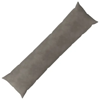 vidaXL Pernă cu pernă HEERLEN Gri deschis 40 x 145 cm Catifea
