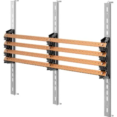 Pair of Busbar-Holder - For Flat Busbars 30x10 - 630a - For Structures D=600-800 - Structures L=850 - For Qdx 1600h