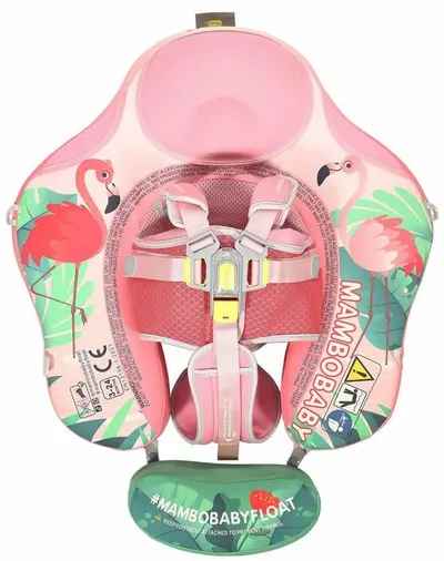 Centură de înot pentru bebeluși Mambobaby – Flamingo, până la 15 kg