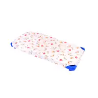 Cearsaf patut gradinita si cresa stivuibil bumbac model flori de bumbac