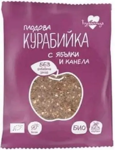 Fursec cu fructe, mere și scorțișoară, 40 g, Kurabiinica