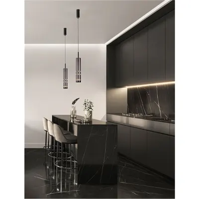 Lampa suspendata BENTO Mat Negru Metal & Deschis Fumuriu Gri Sticla LED 12 Wat 220-240 Volt 1526Lm 3000K IP20