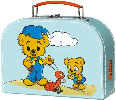 Valiza pentru copii Micki - Bamse, albastru, 25 cm