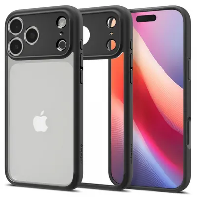Husa pentru Apple iPhone 17 Pro Max, Spigen, Ultra Hybrid, Neagra Mata ACS10279
