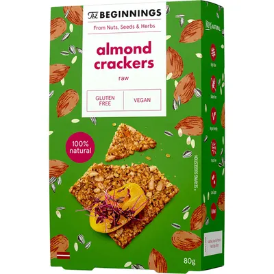 Crackers cu Migdale Raw fara Gluten 80g
