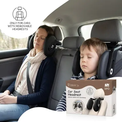 Tetiera auto reglabila pentru copii si adulti Sipo cu memory foam, suport pentru cap