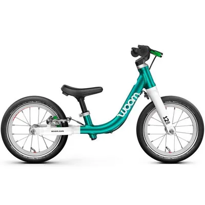 Bicicletă copii Woom 1 Go 12" Turcoaz Metalic