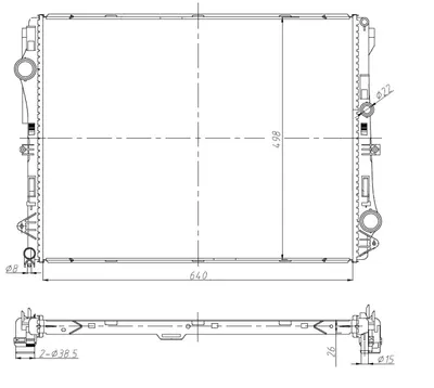 Radiator motor potrivit MERCEDES CLS (C257), E (A238), E (C238), E (W213), E ALL-TERRAIN (S213), E T-MODEL (S213), EQC (N293), ESPRINTER (B910), EVITO (W447) 1.7D-Electric
