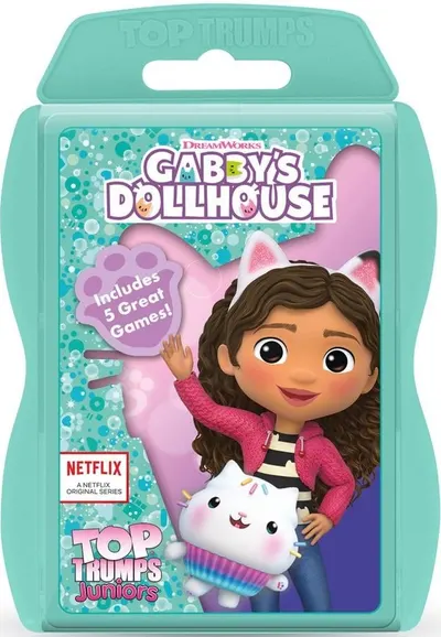Joc de cărți Top Trumps Juniors: Gabby's Dollhouse Card Game - Pentru copii
