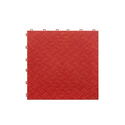 Pardoseala modulara plina PP 40x40x1.8cm garaj trafic intens Rosu Cod: PM10010