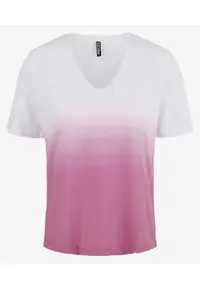 Tricou tie-dye cu decolteu in V Abba -